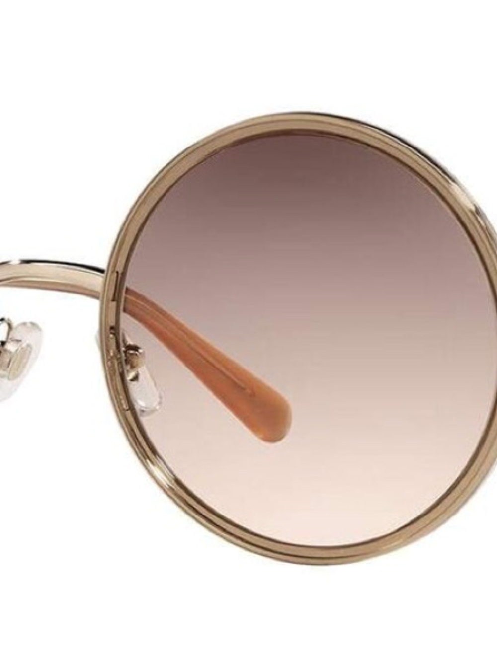 Versace Round Sunglasses with Medusa Medallion in Gold and Brown Designer Style - Picture 3 of 7